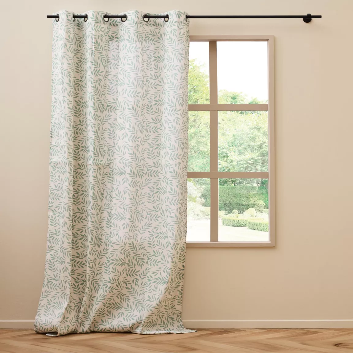 Rideau polycoton (140 x 240 cm) Naya Vert sauge