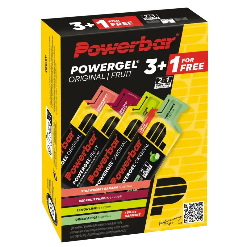 PowerBar PowerGel  3+1 GratisMultiflavour Pack
