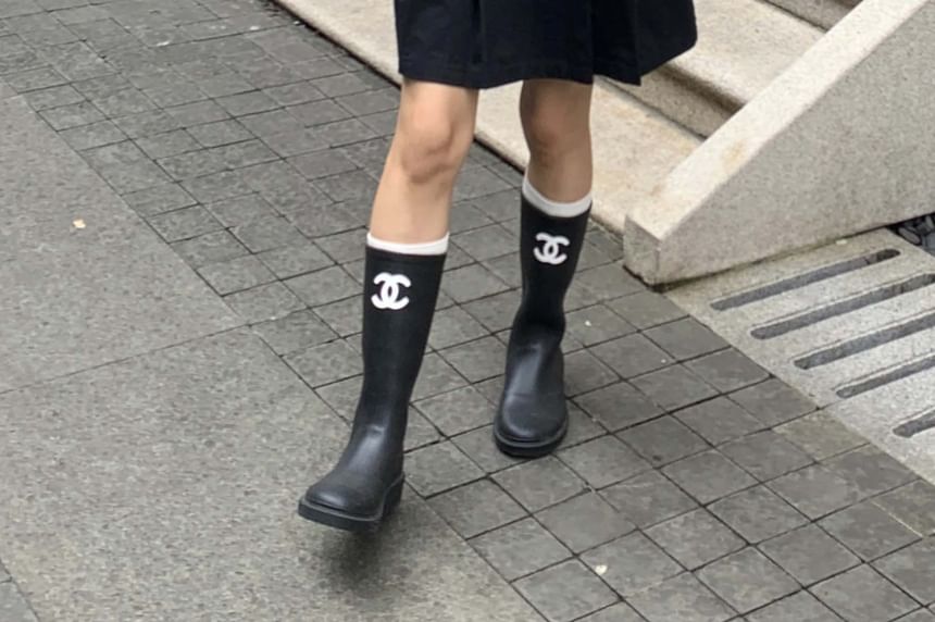 Hafand - Hoge taille effen geplooide mini A-lijn rok