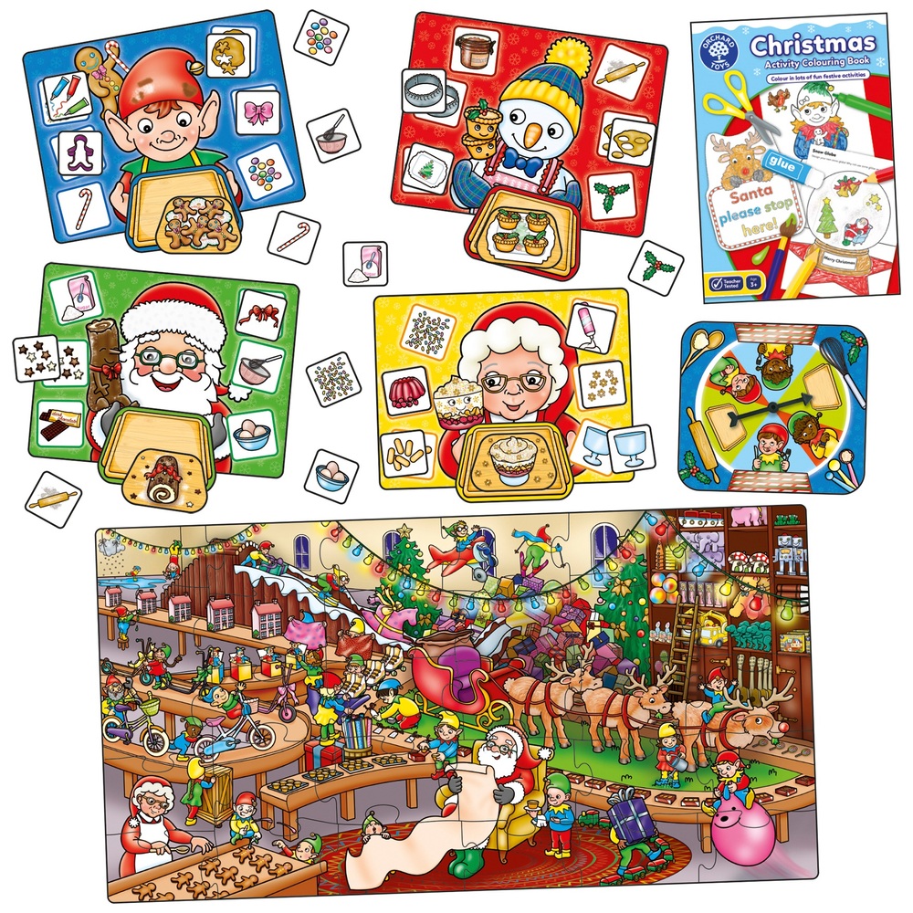 Orchard Toys Weihnachtsabendbox mit Spielen und Puzzle