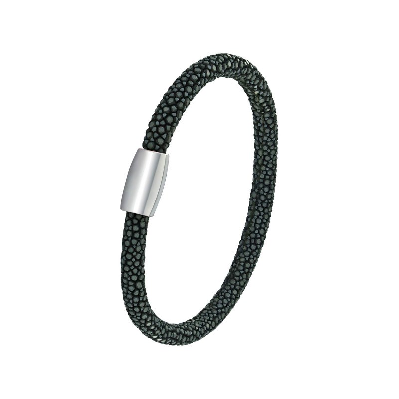 Bracelet Galuchat gris