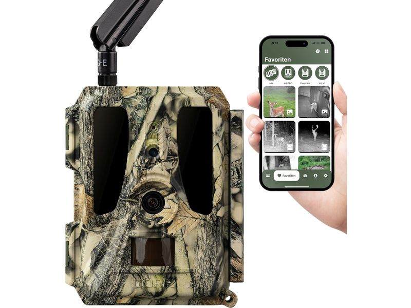 Dörr Kamera Wildkamera SnapShot Cloud Pro 4G Überwachungskamera für hochauflösende Wildtierbeobachtung und Sicherheitsüberwachung