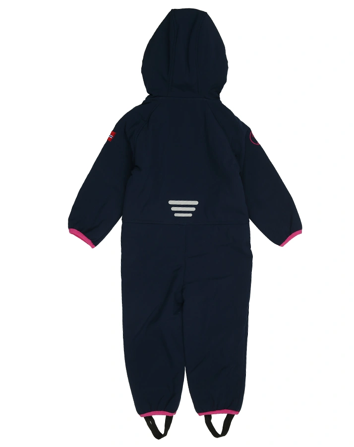 Softshell-OverKids NORDKAPP in navy/magenta