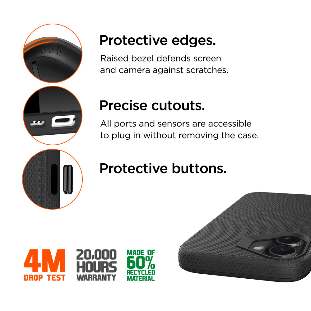 iPhone 17 North Case Premium Hybrid Schutzhülle (EGCA00896) - Schwarz