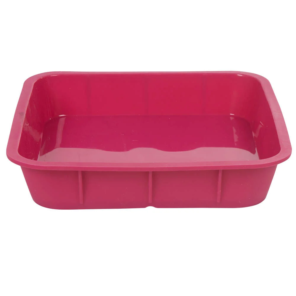 Moule carré silicone rose