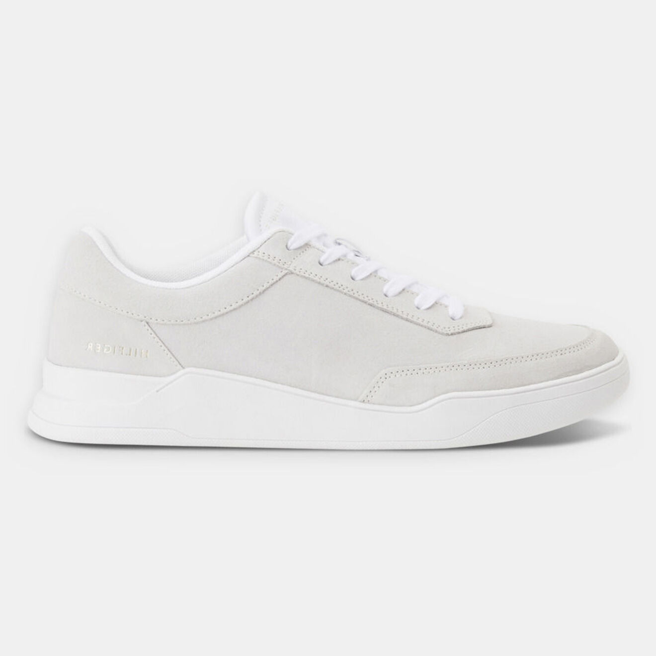 Tommy Hilfiger Baskets en Velours de Cuir Elevated Cupsole gris clair