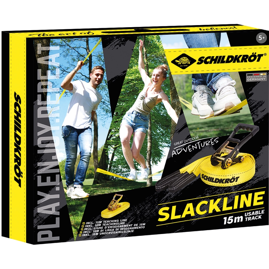 SCHILDKRÖT® Slackline inkl. gratis Teaching Line