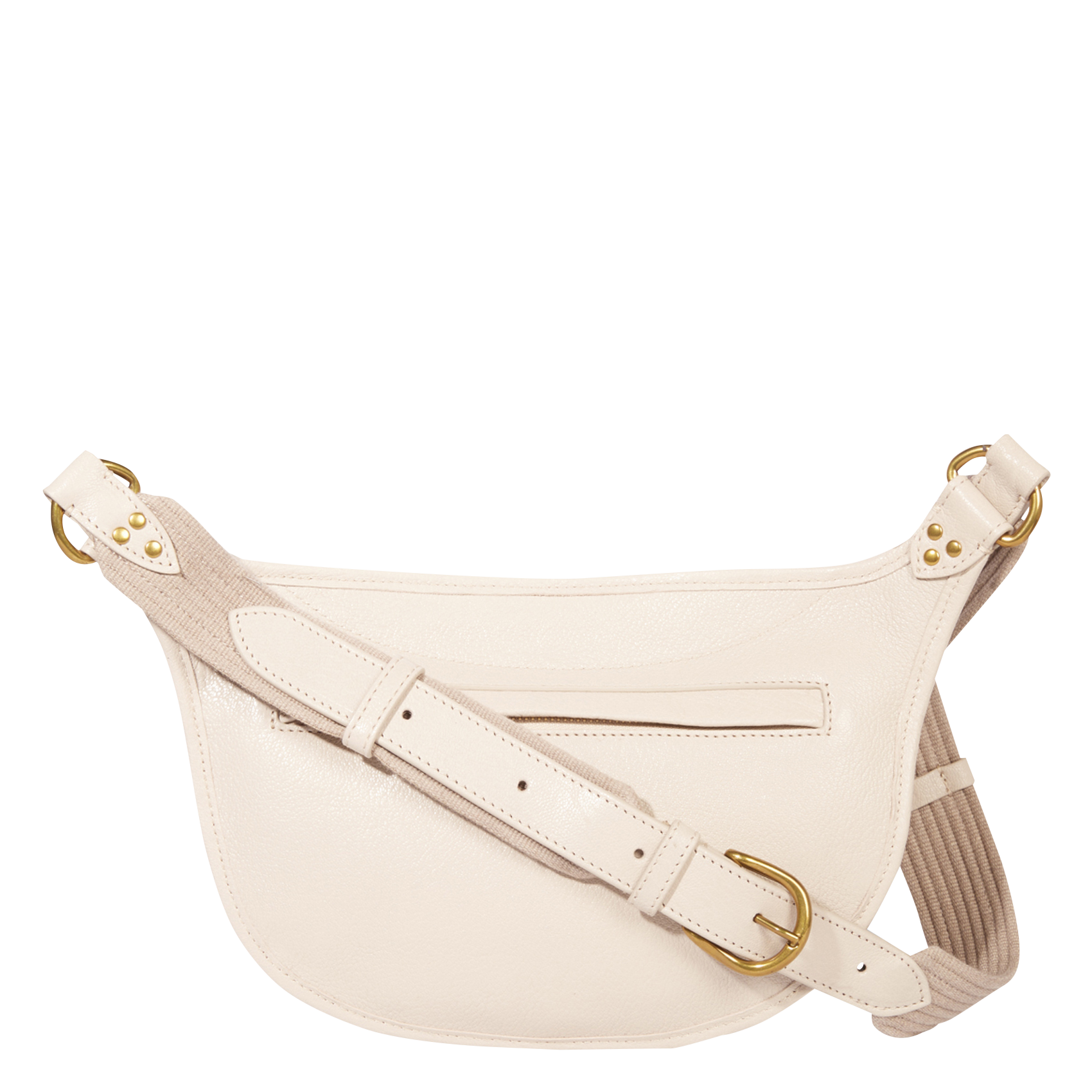 STAN BANANE - Sac banane en cuir| Beige