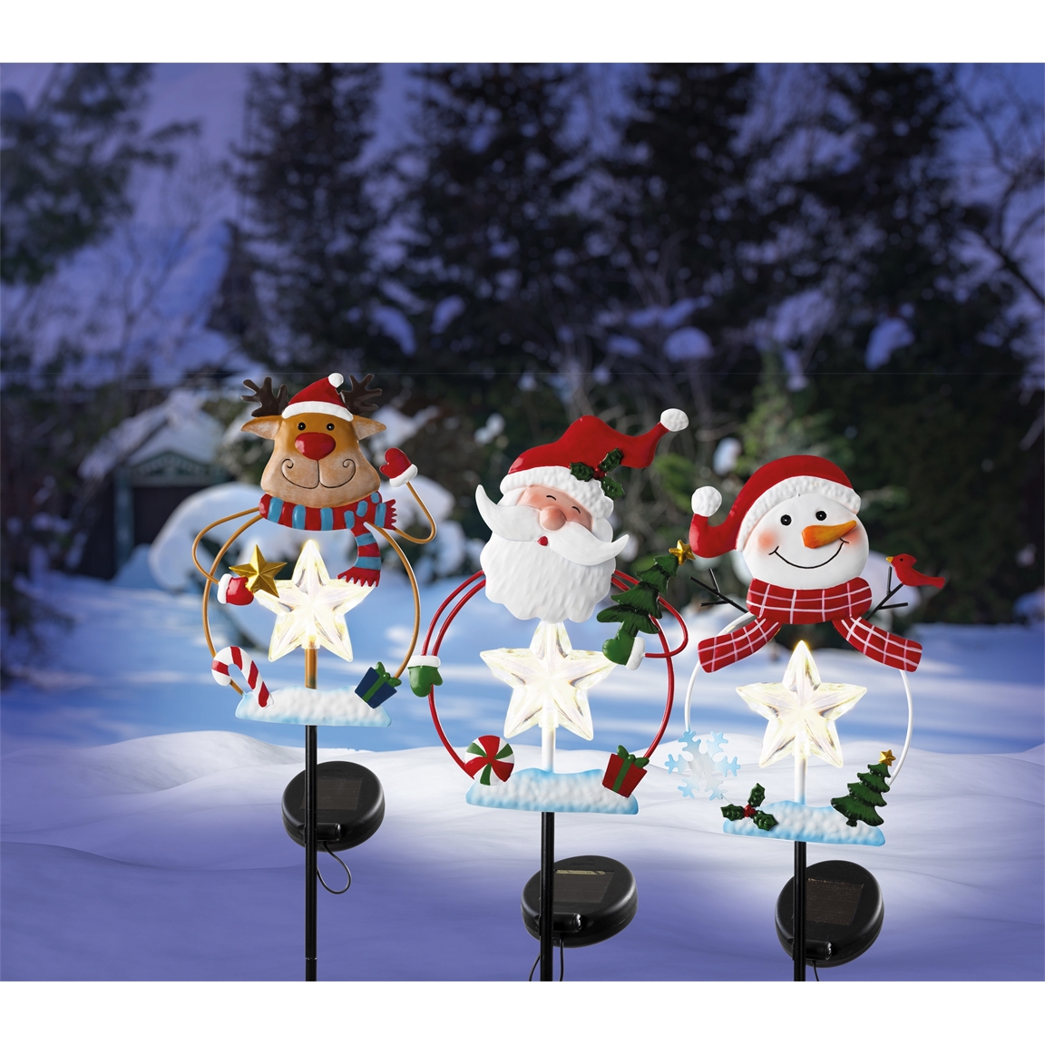 Décoration solaire Noël