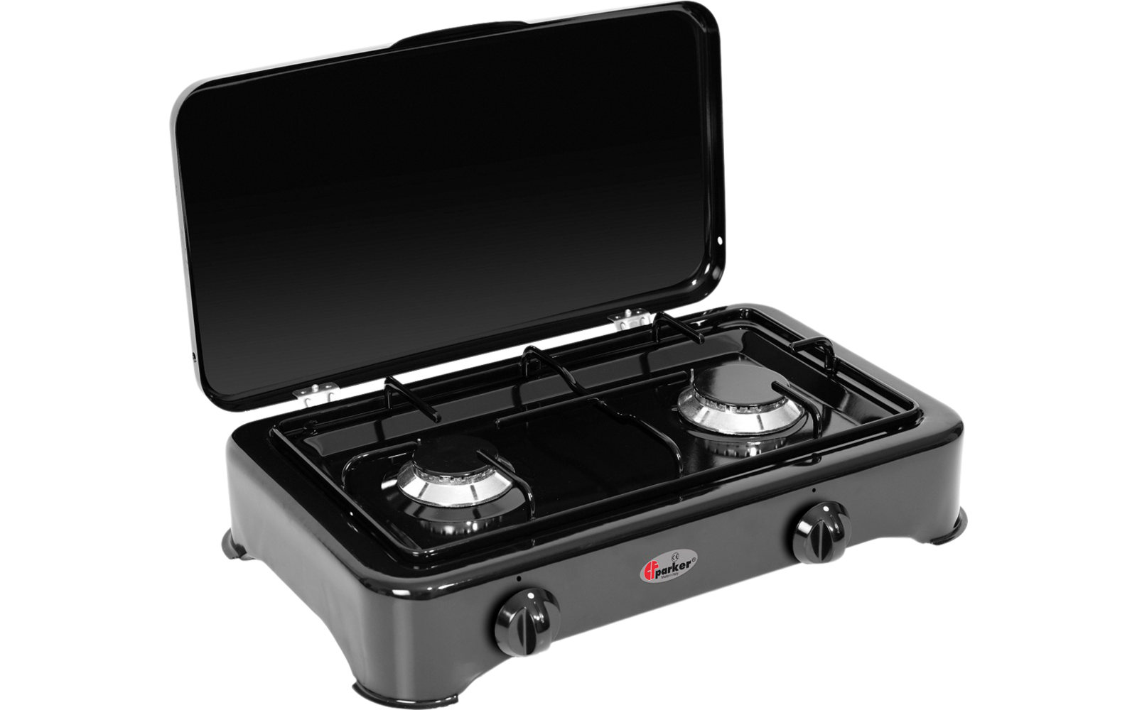 Parker Gaskocher 5326NGPS 2-flammig 50 mbar mit Zündsicherung