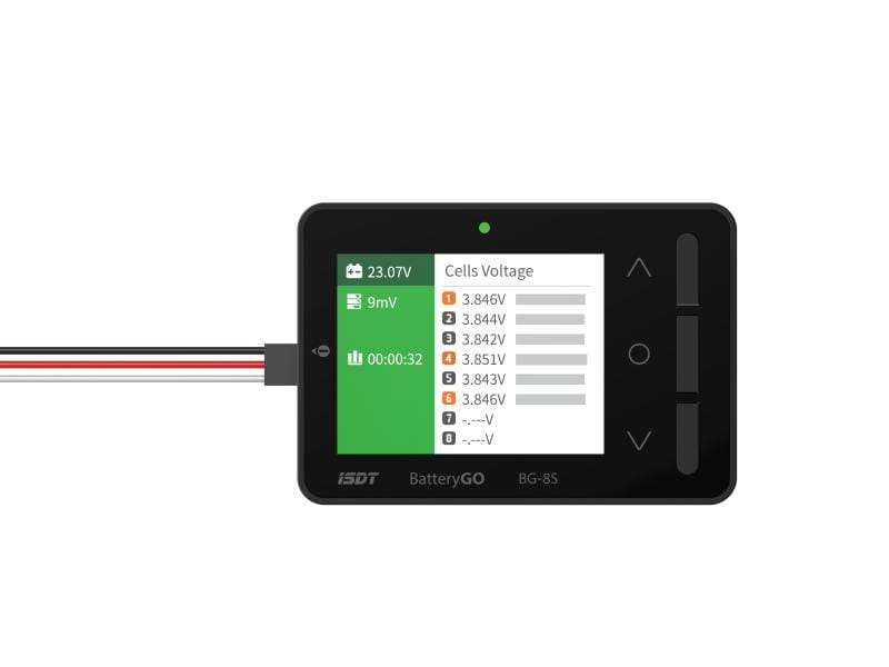 ISDT Akkutester BG-8S Smart Battery Checker LiPo Akkutester mit USB Ladefunktion für Mobilgeräte