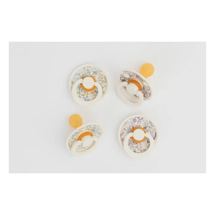 Bibs Tétines en caoutchouc naturel Bibs x Liberty - Set de 2 | Sauge