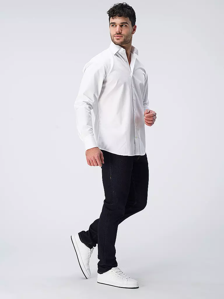 STENSTRÖMS Hemd Fitted Fit weiss