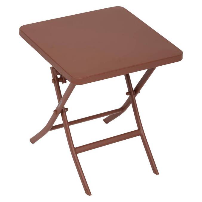 Table d'appoint de jardin pliante carrée GREENSBORO Acajou