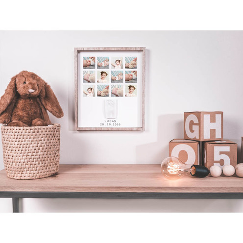 Cadre My Very First Year Bois et Blanc - BABY ART