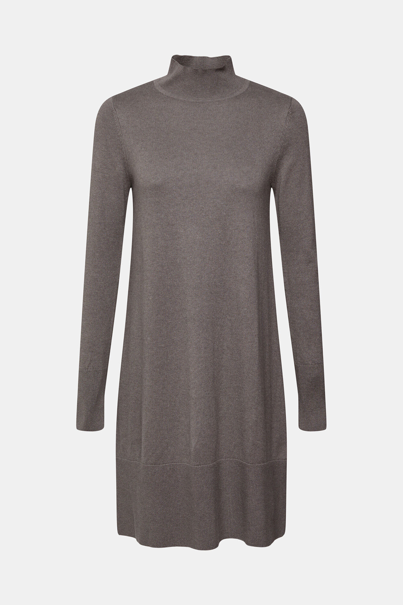 Vestido de malha com cashmere - Cinza