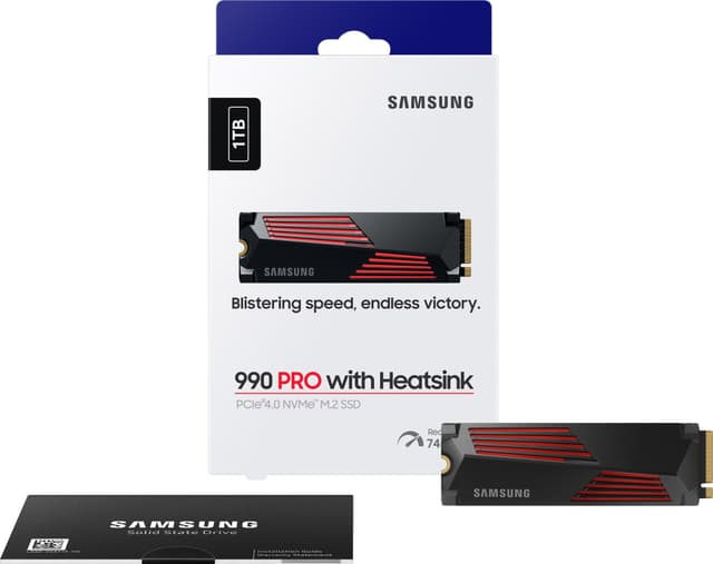 Samsung 990 Pro Heatsink 1TB intern SSD til PS5
