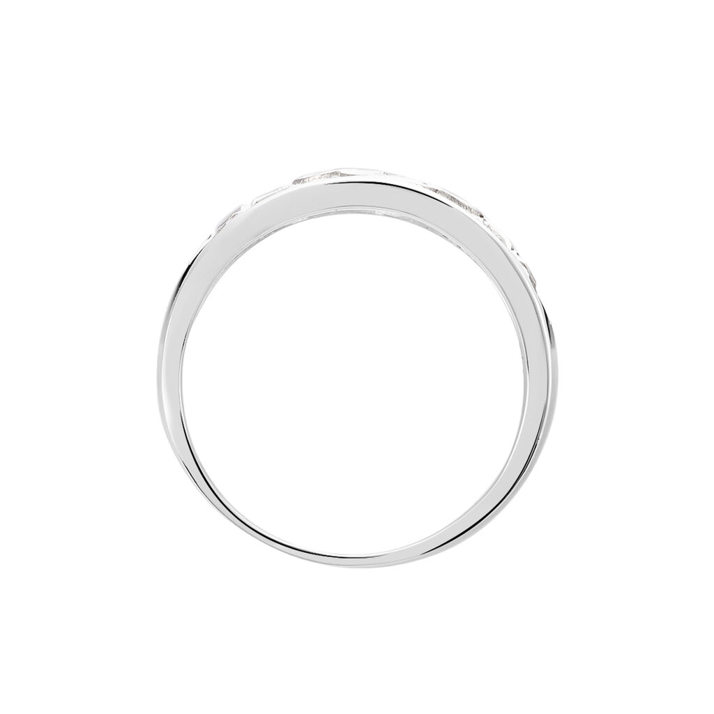 Bague Losangia Argent Blanc