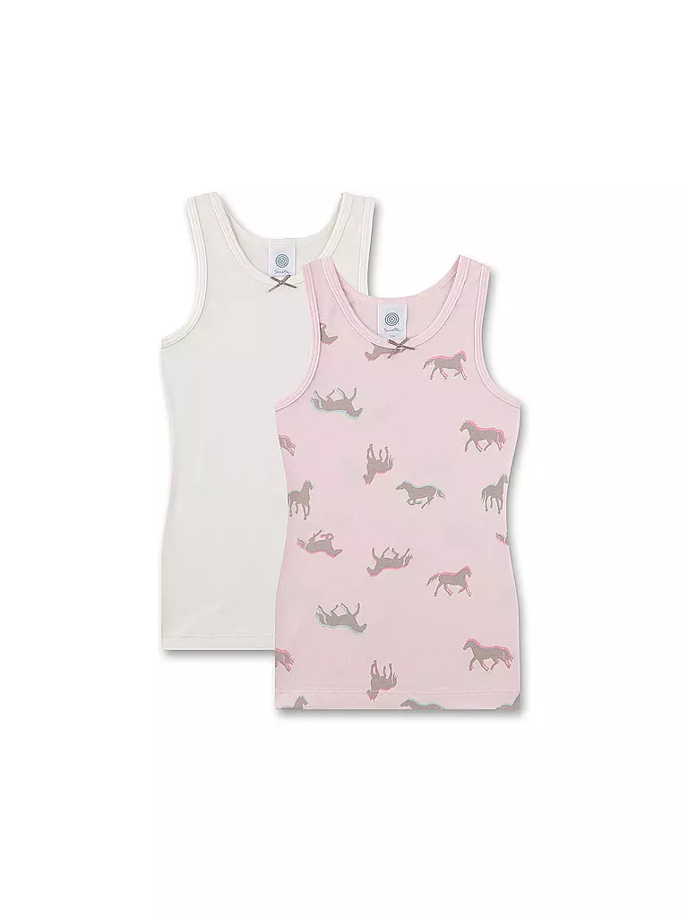 SANETTA Mädchen Unterhemd 2-er Pkg. rose rosa