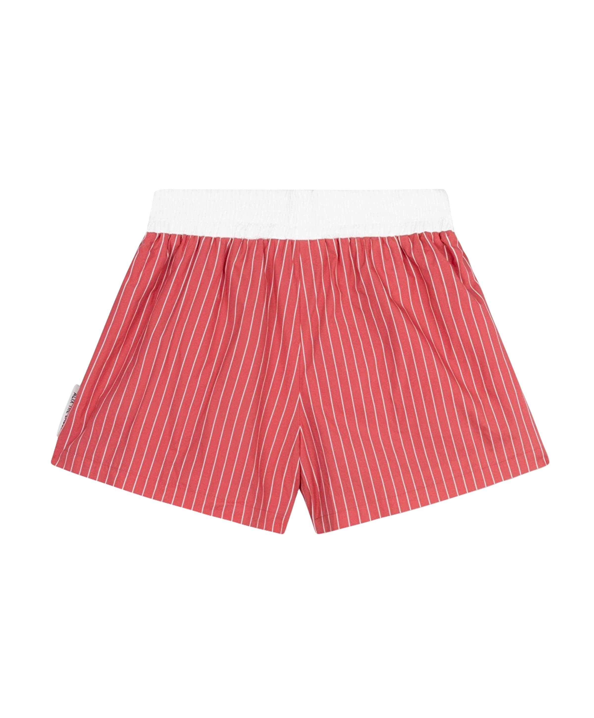 Alix The Label STRIPED dames korte broek rood