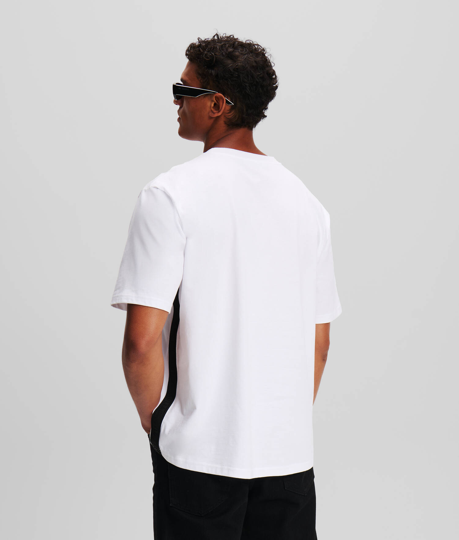 T-SHIRT AVEC GALON À LOGO KARL