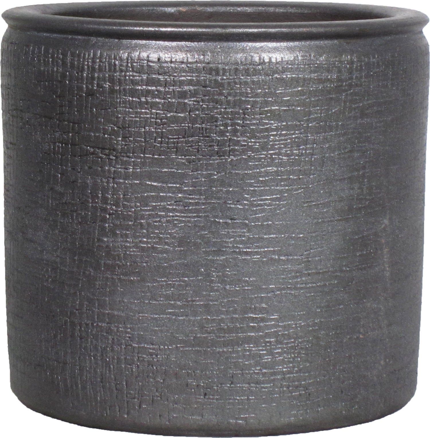 Bela Arte bloempot Ancora zwart D 14 H 12 cm