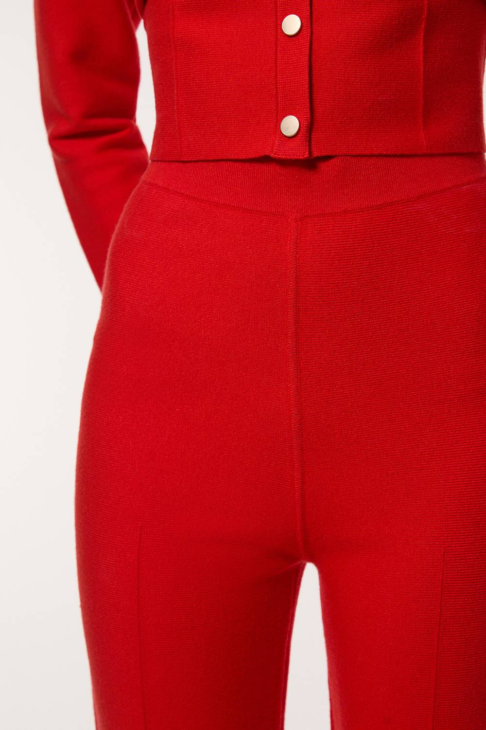 KarenMillen Pantalon tricoté évasé