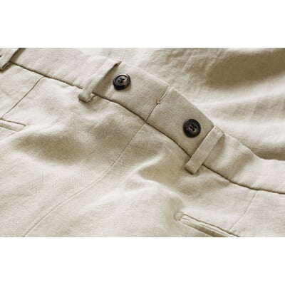 Herren-Leinenhose, Natur