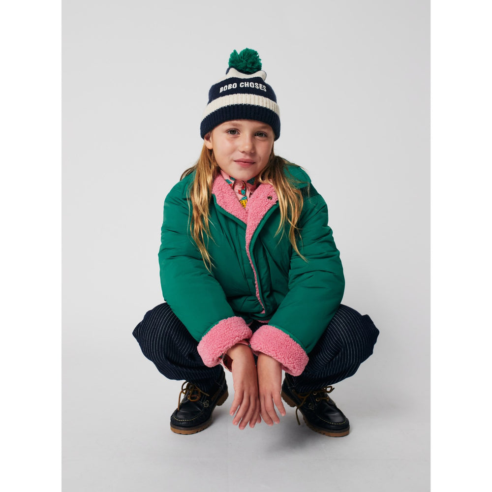 Køb Bobo Choses Midnight Blue Striped Beanie