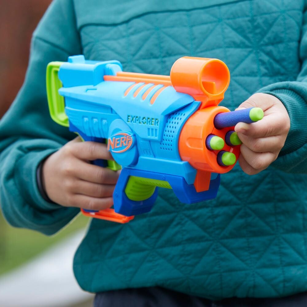 Nerf - Elite Jr Explorer Blaster - Easy Play - Inkl 8 Darts