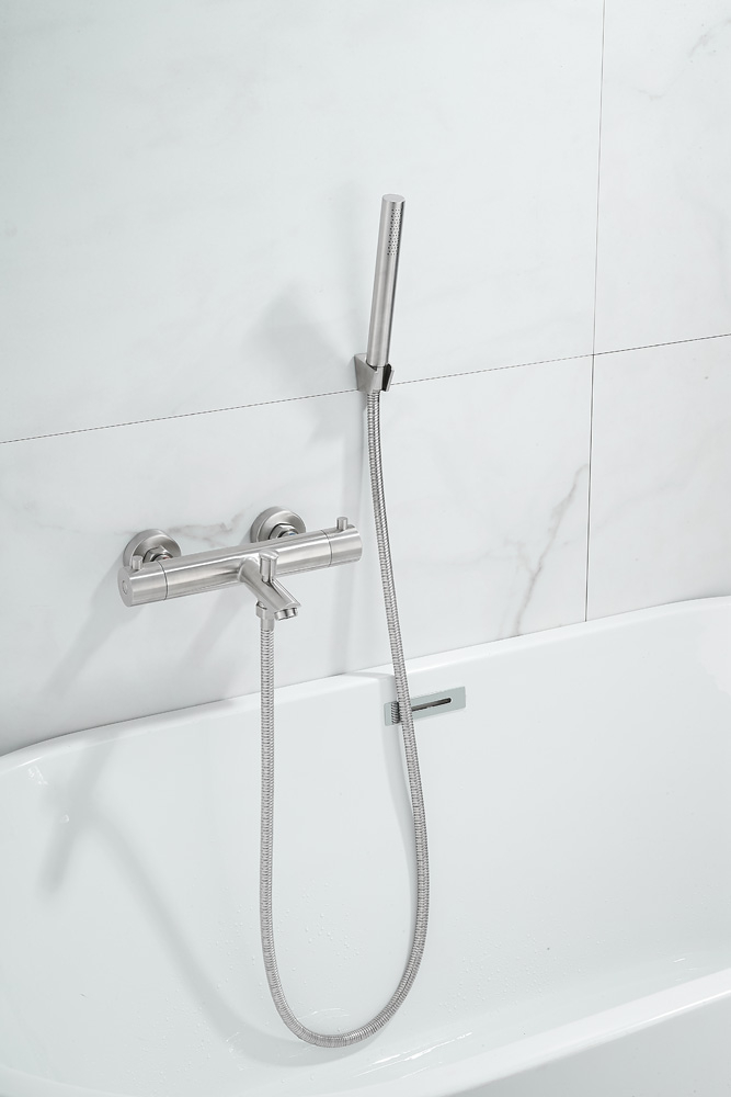 Saniclear Exclusive 304-RVS thermostatische badkraan met handdouche