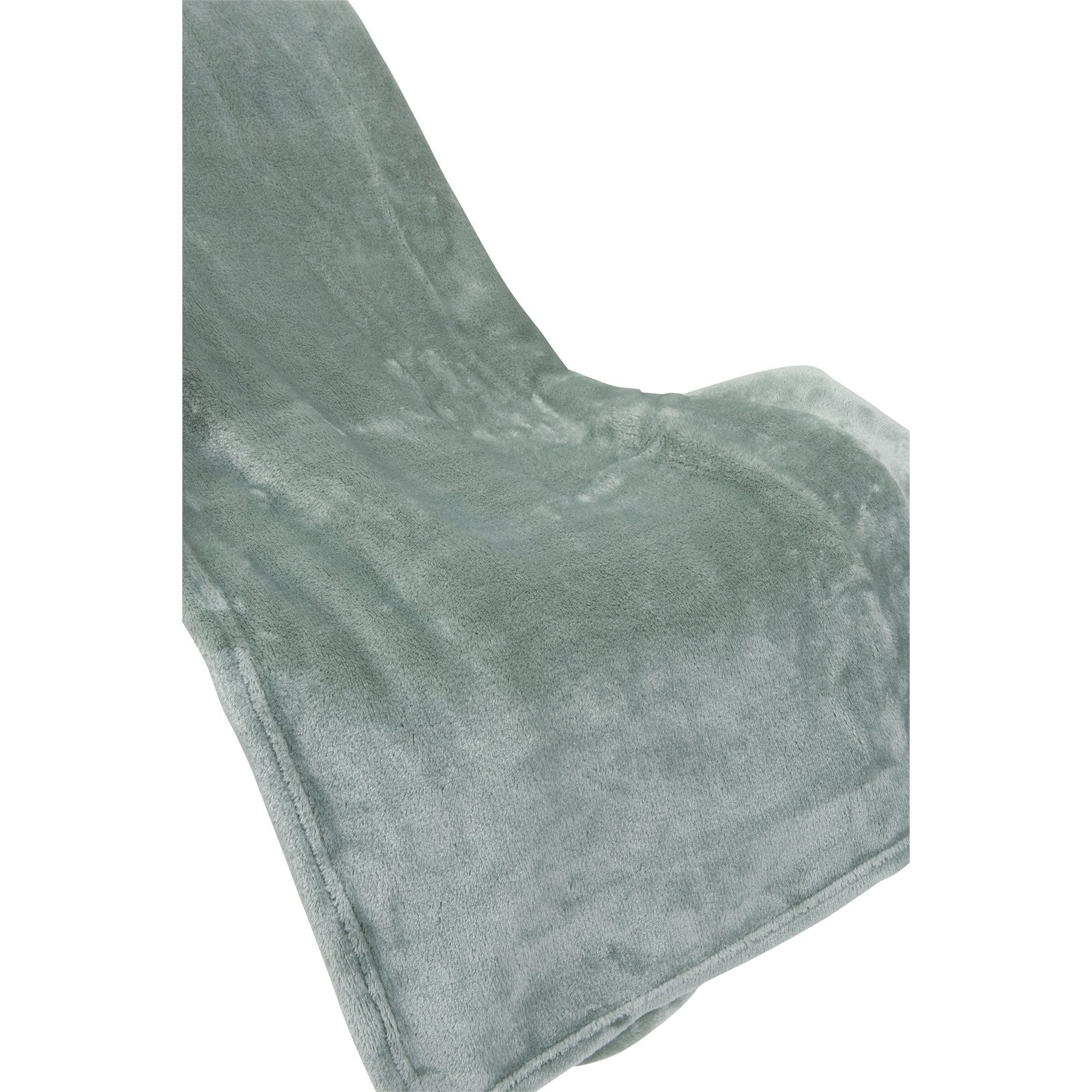 Kuscheldecke Flanell uni 150 x 200 cm grün