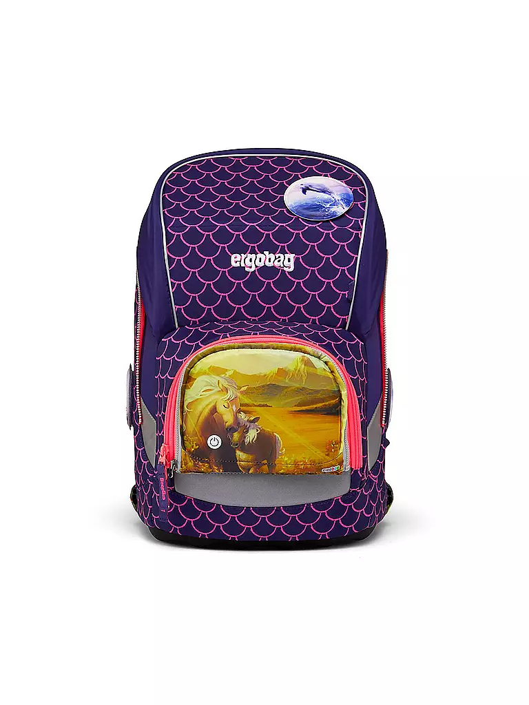 ERGOBAG Zip Set Zippies LED Pferd bunt