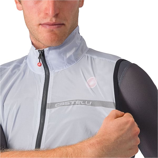 Veste vélo CASTELLI GILET SQUADRA STRETCH SILVER GREY/DARK GREY