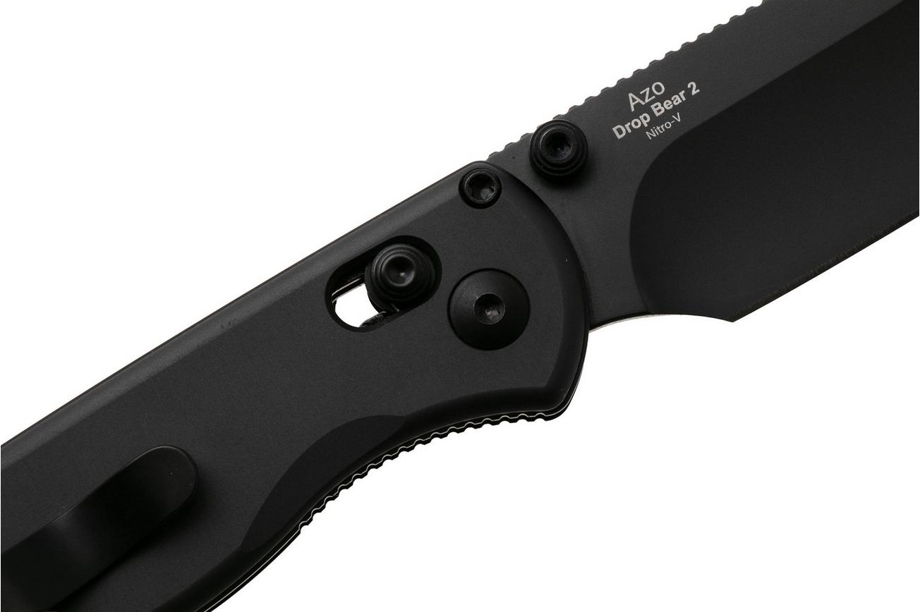 Kizer Vanguard Drop Bear 2 V3619-2KD2, Black DLC Nitro-V, Black Aluminum zakmes, Azo design