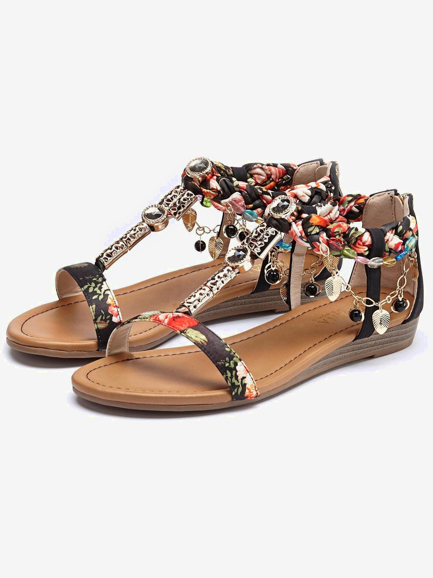 Sandales style ethnique tendance