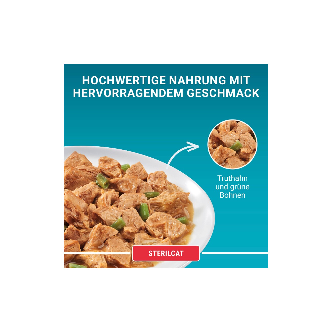 Purina ONE  STERILCAT Nassfutter Katze Adult zarte Stückchen in Sauce 8x85 g