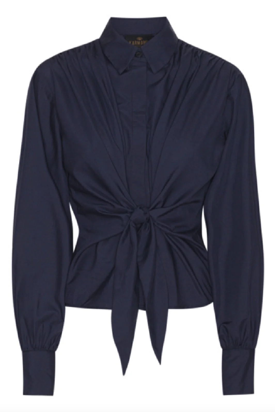 Karmamia Lee Shirt navy blue cotton