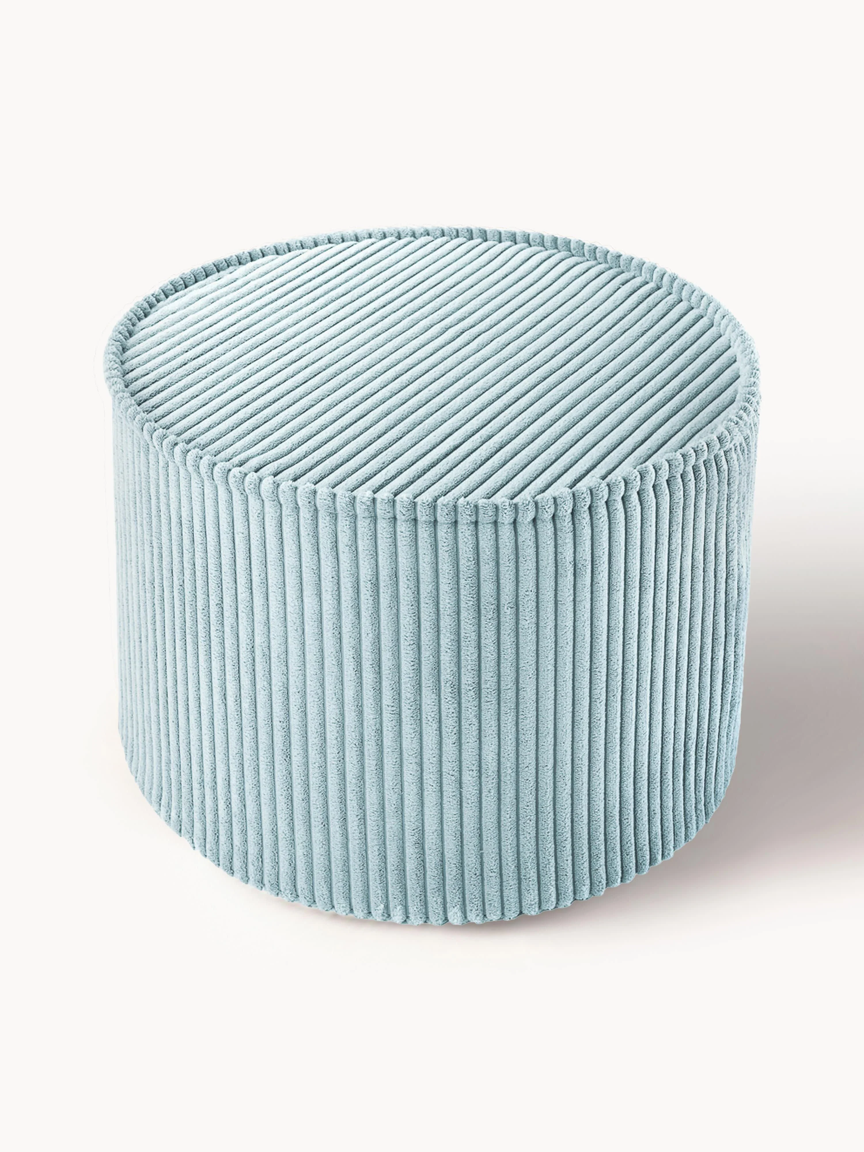 Kinderen corduroy poef Sugar, Ø 40 cm