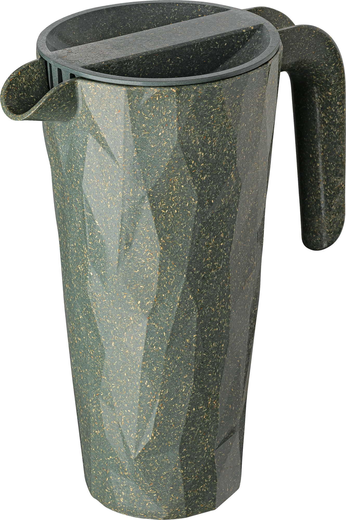 Koziol Club Pitcher Superglas Kanne mit Deckel 1,5 Liter nature ash grey