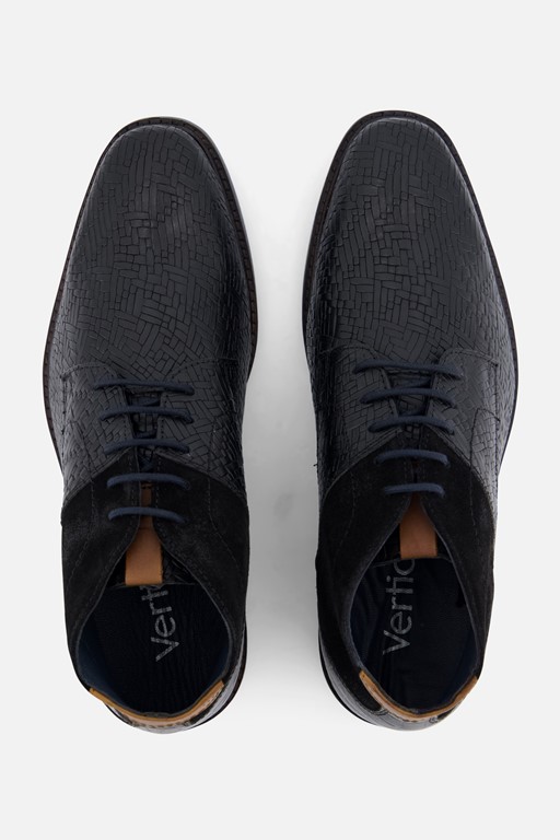 Vertice Veterboots zwart Leer
