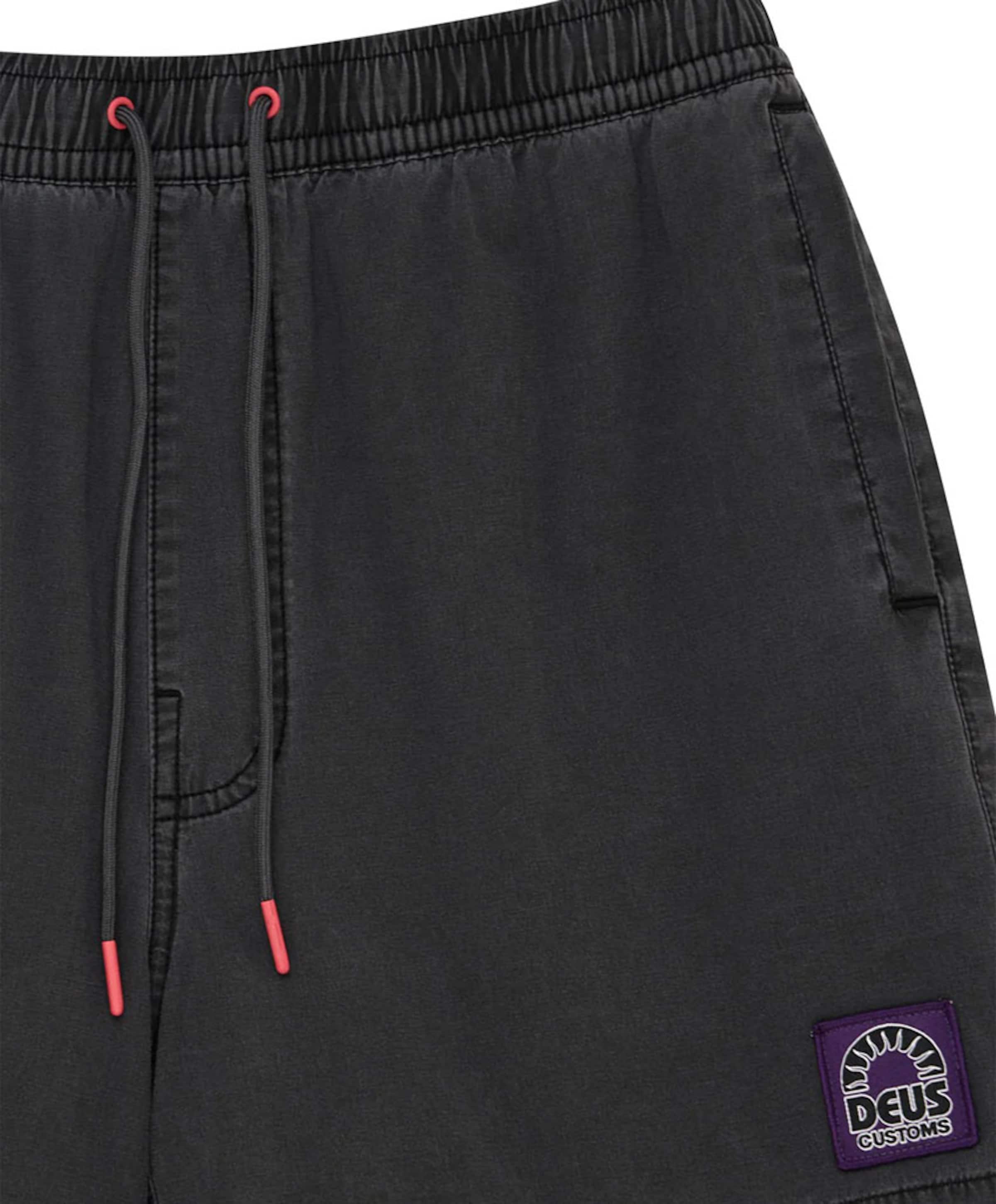 Deus Sandbar garment dyed mesh zwembroek grijs