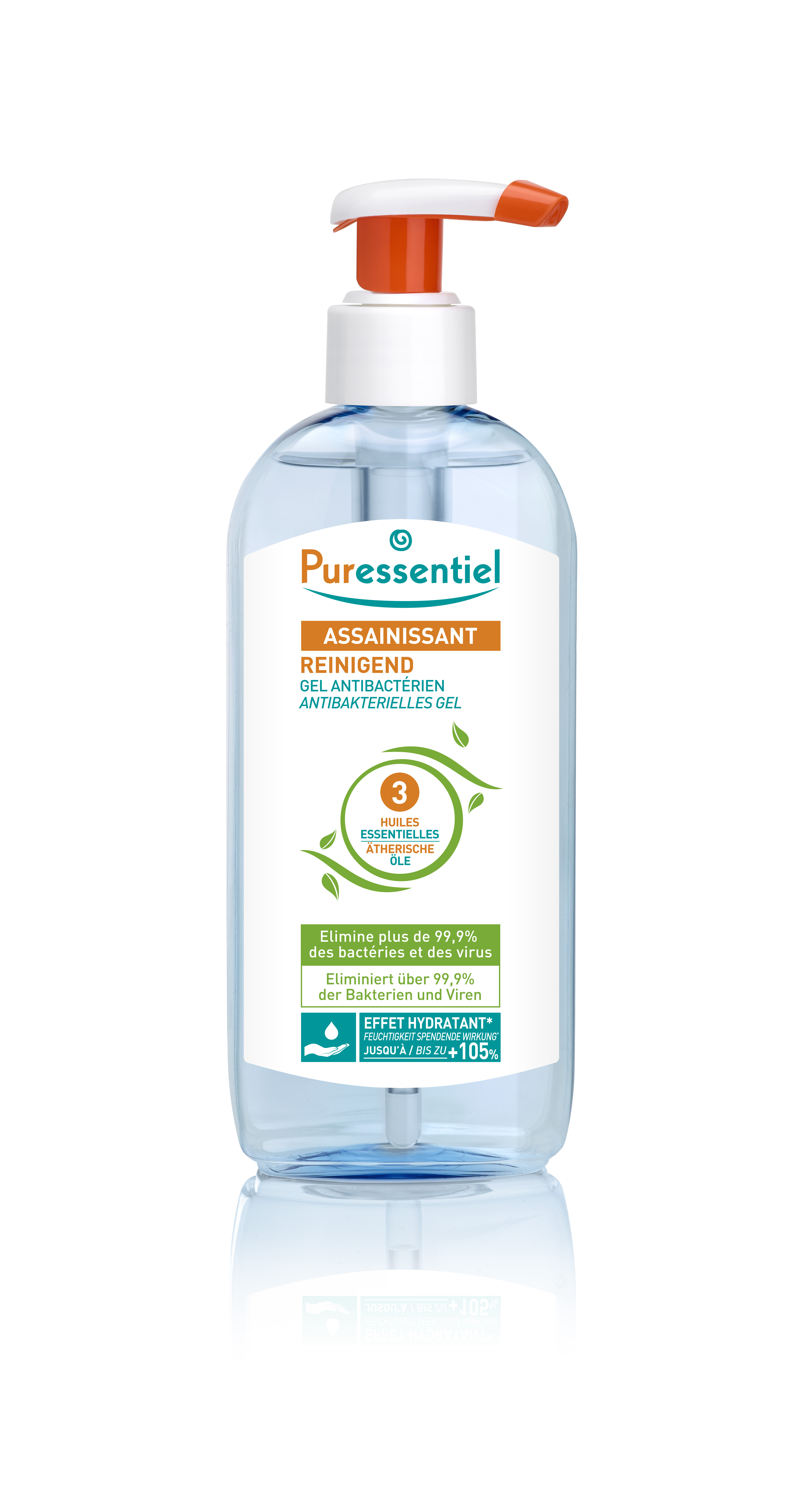 Puressentiel Gel reinigend antibakteriell Gel mit 3 ätherischen Ölen Disp 250 ml