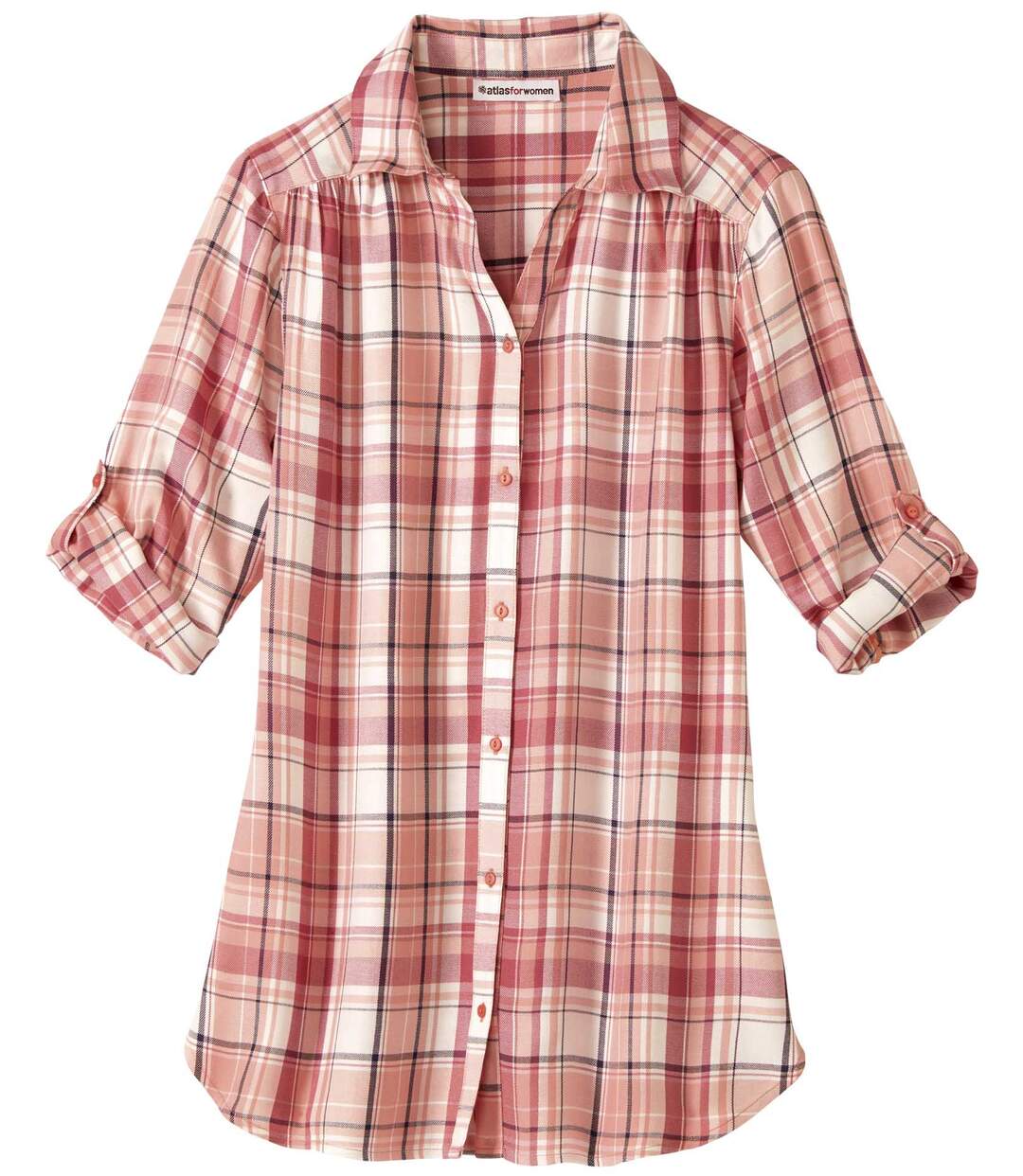 Chemise Longue à Carreaux