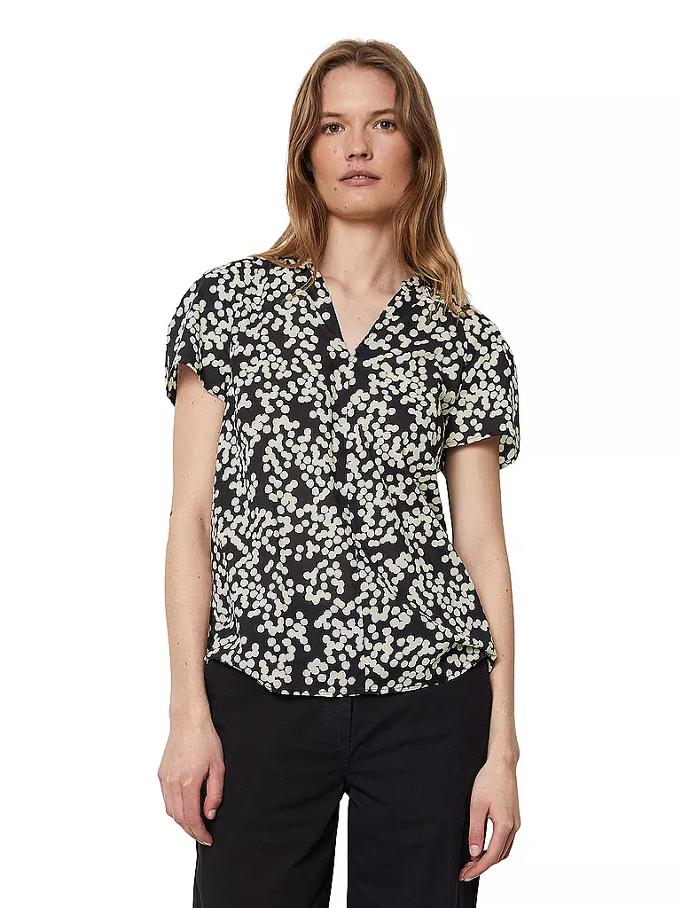 MARC O'POLO Blusenshirt schwarz