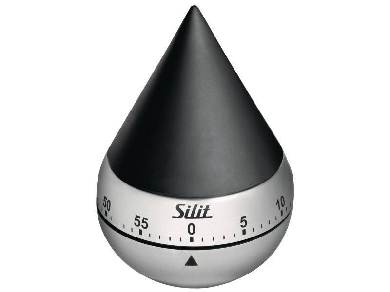 Silit Küchentimer Swing Schwarz/Silber Mit beschwertem Boden