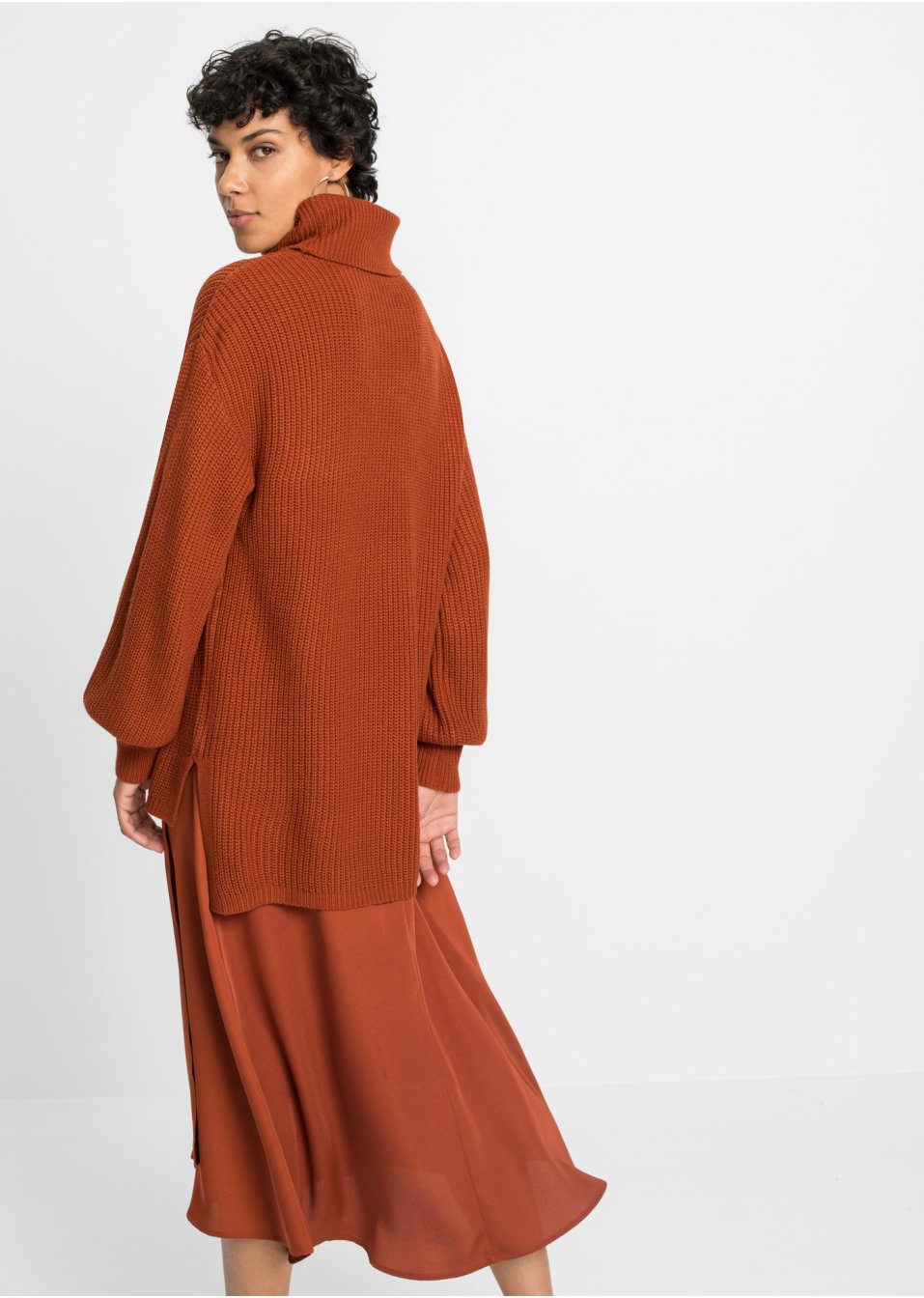 Pull col roulé