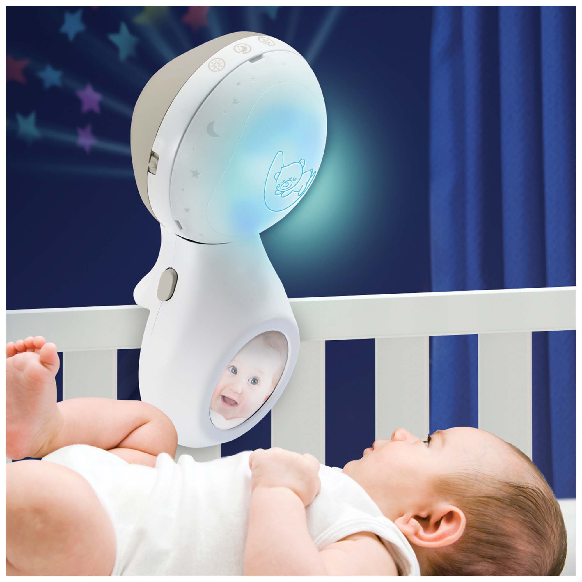 Infantino 3-in-1 muziekmobiel en projector beige - shop nu - Prénatal
