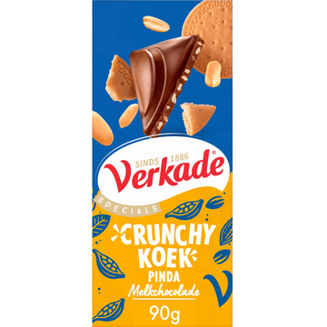 Verkade Specials Crunchy Koek Pinda Melkchocolade 90 g