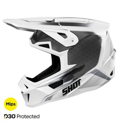 Casque cross Shot LITE - CHALLENGER 2025 - Noir / Blanc
